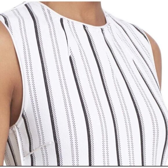 Opening ceremony Womens White Striped Lotus Flutter midi dress size small s - Picture 2 of 12